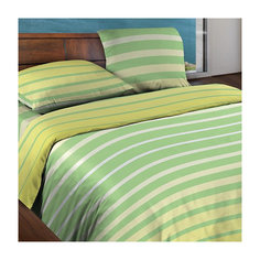 Постельное белье Евро Stripe Green БИО Комфорт, Wenge Motion