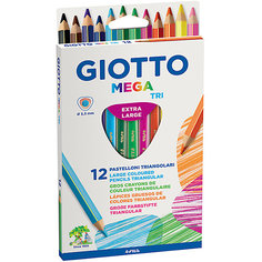 Утолщенные цветные карандаши, 12 шт. Giotto