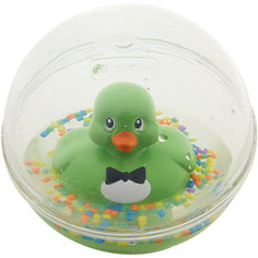 Развивающая игрушка Уточка с плавающими шариками, зеленая, Fisher Price Mattel