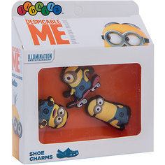 Джибитсы 3 шт. для сабо Crocs MNN Minions 3 Pack F15 - Card