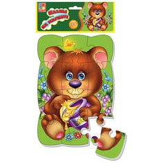 Пазлы на магните "Медвежонок", Vladi Toys