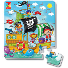 Мягкие магнитные пазлы в стакане  "Пираты", Vladi Toys