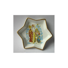 Декоративная тарелка 15х15х2,5см (керамика) Феникс Презент
