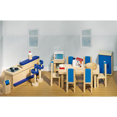 Мебель для кукольной кухни modern синяя, goki
