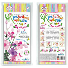 Креповые цветы своими руками "Орхидея" 3 цвета в ассортименте. Чудо творчество