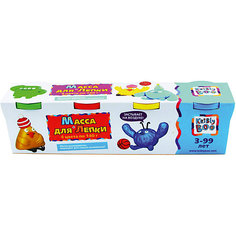 Масса для лепки, 4 шт. 140 г Kribly Boo