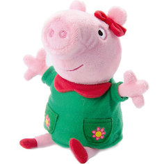 Мягкая игрушка "Пеппа модница озвученная", 20 см, Peppa Pig Росмэн