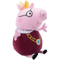 Мягкая игрушка "Папа-Свин король", 30 см, Peppa Pig Росмэн