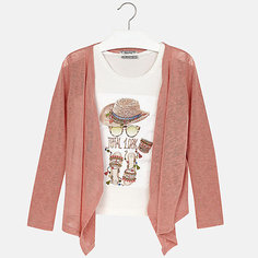 Комплект: топ и кардиган для девочки Mayoral