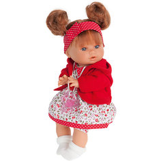 Кукла Кристи в красном, плачущая, 30 см, Munecas Antonio Juan