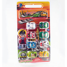 Набор инерционных машинок"Полицейский патруль", 8 шт. Дрофа Медиа