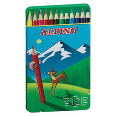 Цветные шестигранные карандаши, 12 цв. Alpino