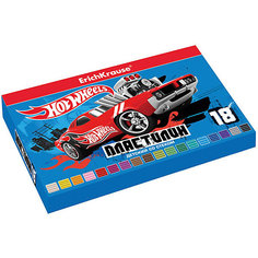 Пластилин 18 цветов Hot Wheels Super Car, 324г, со стеком Erich Krause