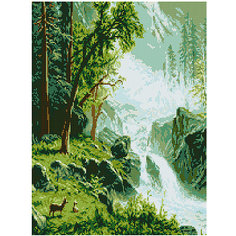 Картина мозаикой "Реки Кавказа", 40*50 см Molly