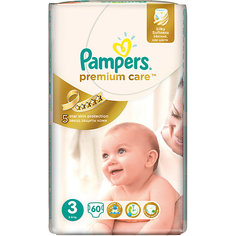 Подгузники Pampers Premium Care Midi, 5-9 кг., 60 шт.