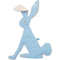Комфортер-игрушка заяц, Wallaboo, голубой,