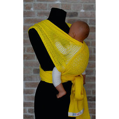 Слинг-шарф из хлопка плетеный размер s-m, Филап, Filt, желтый