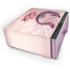Коробка подарочная "Ваза с розами", Феникс-Презент