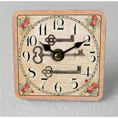 Часы настольные "Волшебный ключик" кварцевые, с циферблатом, Феникс-Презент