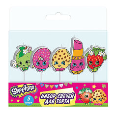Свечи на палочках, 5 шт. "Classic", Shopkins Росмэн