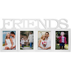 Фоторамка Platinum "Friends", пластик, белая, Яркий праздник