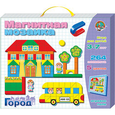 Магнитная мозаика "Город", 264 деталей, Десятое королевство