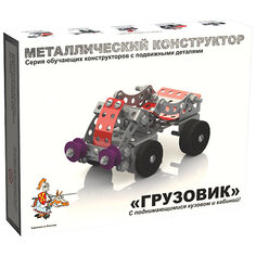 Конструктор металлический с подвижными деталями "Грузовик", Десятое королевство