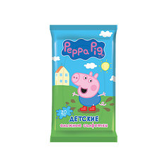 Детские влажные салфетки Peppa Pig 20 шт, Авангард