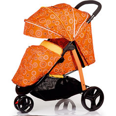 Прогулочная коляска BabyHit Trinity, оранжевая с полосками
