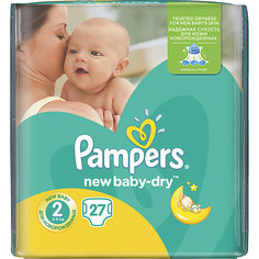 Подгузники Pampers New Baby-Dry Mini, 3-6 кг, 2 размер, 27 шт., Pampers