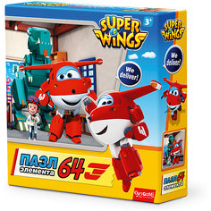 Пазл "Полет в Данию", Super Wings, Origami