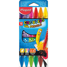 Пастель масляная 12 цветов, MAPED
