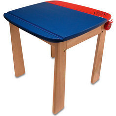 Стол с контейнером для ручек деревянный, Im Toy, голубой