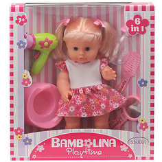 Кукла Bambolina, пьет и писает, с аксессуарами, 33 см , DIMIAN