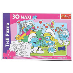 Пазл "Приключения Смурфов", 30 MAXI деталей, Trefl