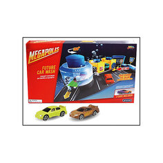 Металлическая машинка "Color Twisters Wash-1" с автомойкой, Autotime