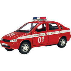 Машинка "Lada Kalina" пожарная охрана 1:34, Autotime