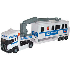 Машинка "Scania" база на платформе, полиция 1:48, Autotime