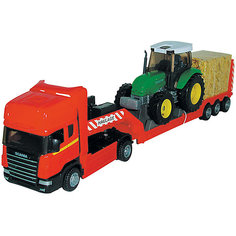 Машинка "Scania" с трактором 1:48, Autotime