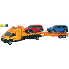 Машинка "Recovery Truck Long" эвакуатор с прицепом 1:48, Autotime