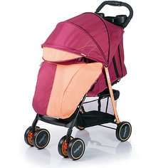 Прогулочная коляска BabyHit Simpy, бордовый/оранжевый