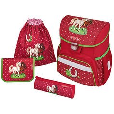 Ранец HerlitzLOOP PLUS Horses, с наполнением