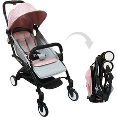 Прогулочная коляска Sweet Baby Mamma Mia Linen Bahamas, серо-розовая