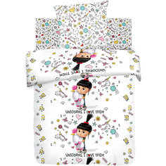 Постельное белье 1,5 Агнес с единорогом, бязь, Миньоны (70*70)