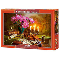 Пазл Castorland "Натюрморт-скрипка. цветы", 1500 деталей
