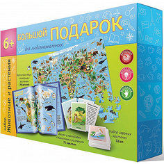 Пазл 260 деталей + Атлас с наклейками + Игровые карточки Издательство ГеоДом
