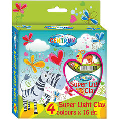 Centrum Набор легкой массы для моделирования, 4 баночки с разными цветами по 16 г.