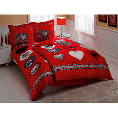 Постельное белье семейный Lust Love, Satin, TAC, красный