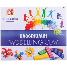 Луч Пластилин 16 цветов