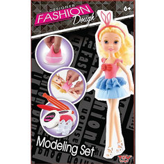 Набор для лепки с куклой Fashion Dough, Блондинка в голубой юбке Toy Target